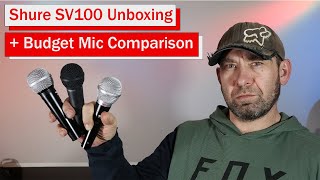 Shure SV100 Unboxing  Comparison Vs Pyle PDMICKT34 Vs Behringer Ultravoice XM8500 [upl. by Hugon863]