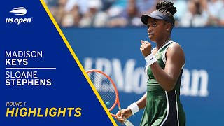 Madison Keys vs Sloane Stephens Highlights  2021 US Open Round 1 [upl. by Cavanagh996]