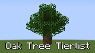 Oak Tree Tier List [upl. by Whitney]