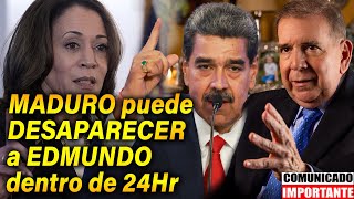 🚨KAMALA HARRIS manda ULTIMÁTUM a MADURO si TOCA a EDMUNDO [upl. by Kassab]