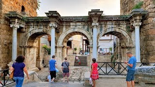 Antalya Üç Kapılar  Hadrian Kapısı Antalya Turistik Yerler Tarihi Mekanlar [upl. by Anwahsed]