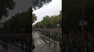 La Lluvia Impidió Lamentablemente que la Legión Desfilase a Paso Legionario [upl. by Jacquelyn]