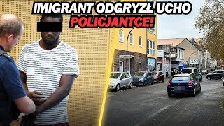 IMIGRANT ODGRYZŁ UCHO POLICJANTCE SZOKUJĄCE [upl. by Oer406]