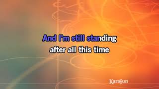 Im Still Standing Karaoke Transposed [upl. by Ahtoelc]