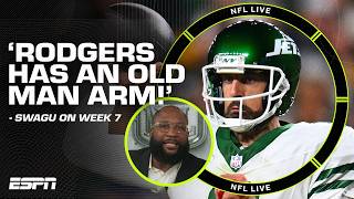 Aaron Rodgers has an OLD MAN ARM 😳  Swagu  Packers had the BLUEPRINT vs CJ Stroud  NFL Live [upl. by Dareg]