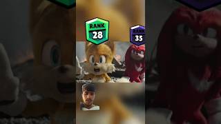 Sonic rank up power 💯😱💯 sonic sonicthehedgehog sonicmovie edit knuckles brawlstars [upl. by Alletneuq271]