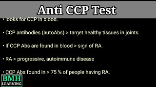 What does antiCCP positive mean  What is antiCCP normal range  Anti CCP Test [upl. by Joette629]