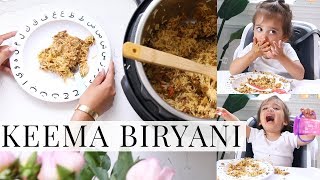 KEEMA BIRYANI  INSTANT POT RECIPE FAST amp TODDLER APPROVED [upl. by Eadrahs]