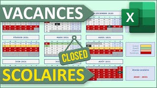 Calendriers automatiques des vacances scolaires [upl. by Annahgiel]