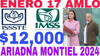 📆CONFIRMA 1 FEB INICIA PAGOS AUMENTOS PENSIÓN ISSSTE IMSS BIENESTAR AMLO Y ARIADNA PAGOS DOBLES🥊 [upl. by Petr]