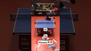 Ai Robots taking over ping pong reaction👁️ shorts ai [upl. by Firmin588]