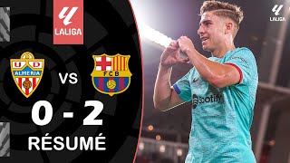 UD Almería contre FC Barcelone 02 Résumé  LaLiga 202324 [upl. by Ynnod]