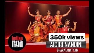 Aigiri Nandini  Classical Bharatanatyam to a Rock Song [upl. by Imij]