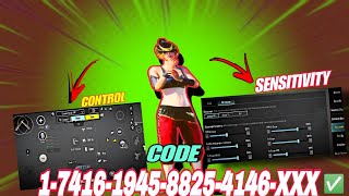 UPDATE 34  🔥 BEST SENSITIVITY CODECONTROL SETTINGS BGMIPUBG MOBILE [upl. by Teresita]