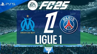 FC 25 Marseille vs PSG  Ligue 1 202425  PS5 [upl. by Ardien]