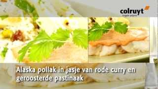 Alaska pollak in jasje van rode curry [upl. by Ecinhoj]