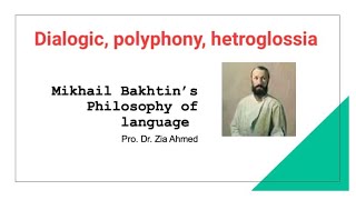 Bakhtin and Philosophy of Language [upl. by Ateinotna463]