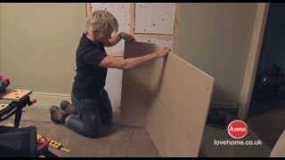 DIY How to build a stud wall in an old doorway [upl. by Tomchay828]