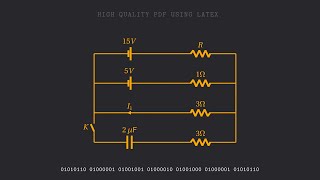 Physics Diagrams in Latex  Tikz  Electrical Circuit [upl. by Akelahs764]