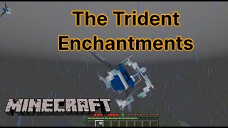 Minecraft Coolest Trident Enchantments [upl. by Belloir862]