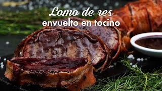 Lomo de res envuelto con tocino [upl. by Margret]