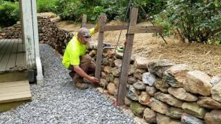 Wall building advice from stonemason Michael Fearnhead [upl. by Mosra]