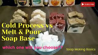 Difference Between Cold Process soap making vs Melt and Pour soap  Pros amp Cons [upl. by Codee]