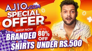 🔥 Best Budget Branded Casual Shirts at Cheap Prices  Under 500  Ajio Men Clothing Haul Review 2023 [upl. by Robinett]