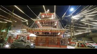 happy dasahin 2081 beautiful light decoration on temple kathmandu maitidevi dashain2081 [upl. by Vasta605]