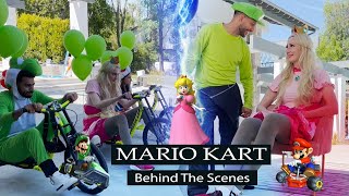 Mario Kart 1amp2 BEHIND THE SCENES Hannah Stoking house [upl. by Naid236]