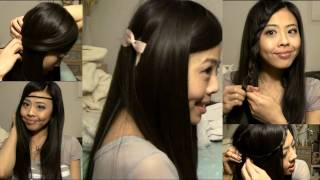 Fast amp Easy Ways to Style Long Bangs [upl. by Nitaf]