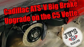 Cadillac ATSV big brake upgrade on the C5 Corvette FRC project amp [upl. by Harragan]