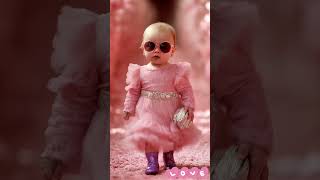 Cute baby walkersrunway cutebaby baile baby cute fashion babygirl babyboy babyshorts ai [upl. by Assirem966]