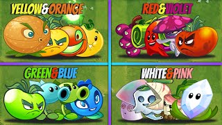 4 Team Random 4 COLORS Plants Battlez  Who Will Win  PvZ 2 Team Plants [upl. by Frodeen]