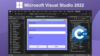 Create Your First C Windows Form using Microsoft Visual Studio 2022 [upl. by Reizarf]