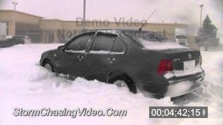 212011 and 222011 Joplin MO Blizzard Video [upl. by Rosenblatt]