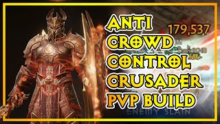 Diablo Immortal Crusader Anti Crowd Control PVP Build [upl. by Gnivre]