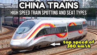 🇨🇳 BULLET TRAINS IN CHINA  TRAIN SEAT TYPES IN CHINA  Train Spotting at Qingdao Railway Station [upl. by Akiaki385]