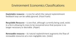 Environment and Natural Resource Economics Tietenberg Chapter 6 [upl. by Nairim721]