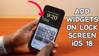 How to Add Widgets on Lock Screen iOS 18 [upl. by Amaty]