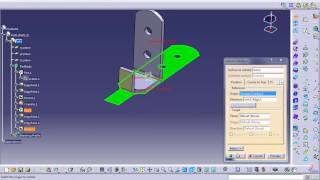 Extracting blanking profile for fire extinguisher bracket using catia v5 [upl. by Hollander]