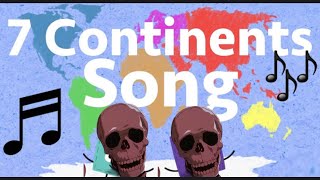 The 7 continents song but with the skeleton meme [upl. by Ayatal]