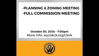 103024 Planning amp Zoning and Full Commission [upl. by Annaes]