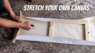 Make Your Own Canvas and Stretcher Bars [upl. by Anavrin107]