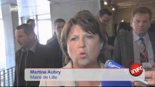 HLM à Lille  Cécile Duflot veut construire plus [upl. by Alesig]