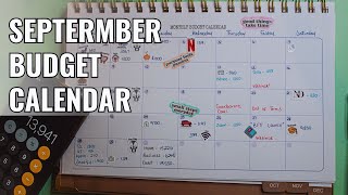 My Budget Calendar for September 2024 [upl. by Yi60]