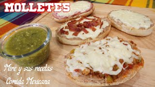 Como Hacer Molletes Receta Fácil Rápida y Economica [upl. by Annoirb]