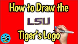 How to Draw the LSU Tigers Logo [upl. by Infield122]