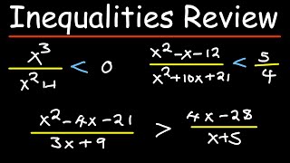 Solving Inequalities Linear Quadratic and Rational [upl. by Aire]