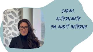 Sarah Auditrice interne en Alternance [upl. by Zimmer]